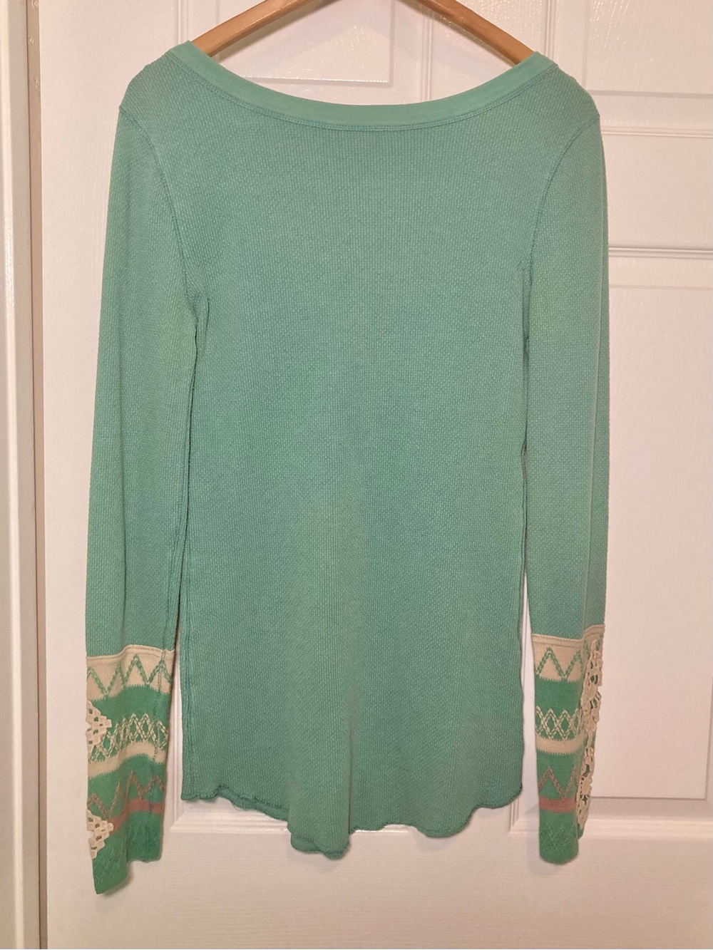 Free People Size XL Kombucha Cuff Thermal in Mint Green - Picture 3 of 8